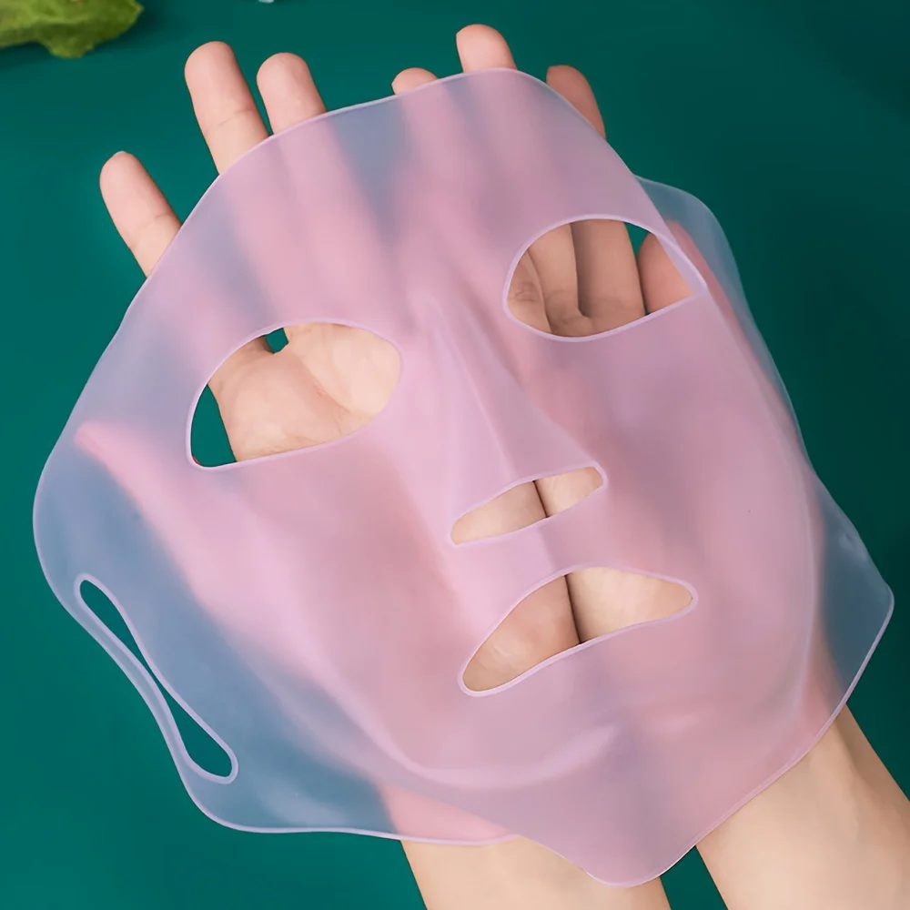 1pcs Silicone Facial Mask Moisturizing Mask Cover Anti-evaporation Beauty Facial Tool Reusable Mask Fixing Cover - Image 7