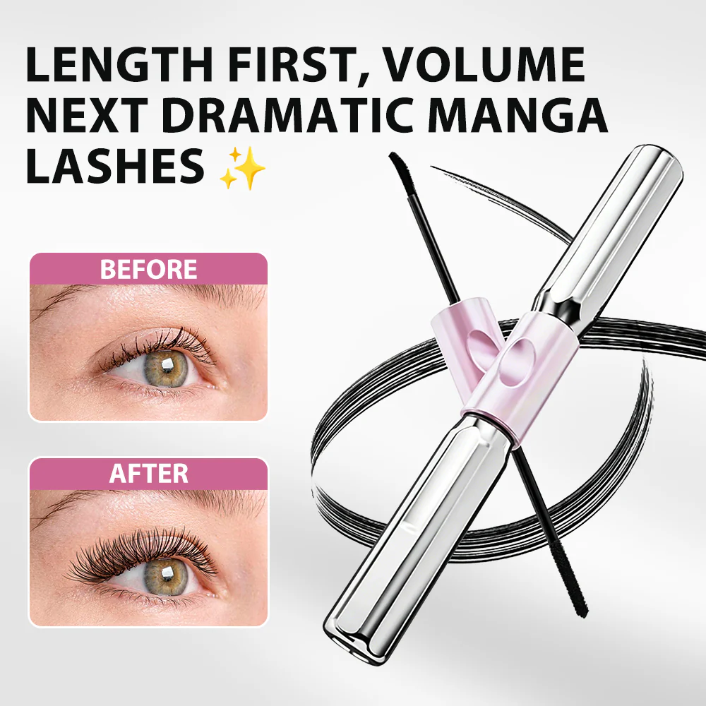 ✨👁️ Dual-Ended Waterproof Mascara for Volume, Length & Curl 🧚🏻‍♀️— Clump-Free Fuller, Longer Lashes in 2 Easy Steps - Image 2