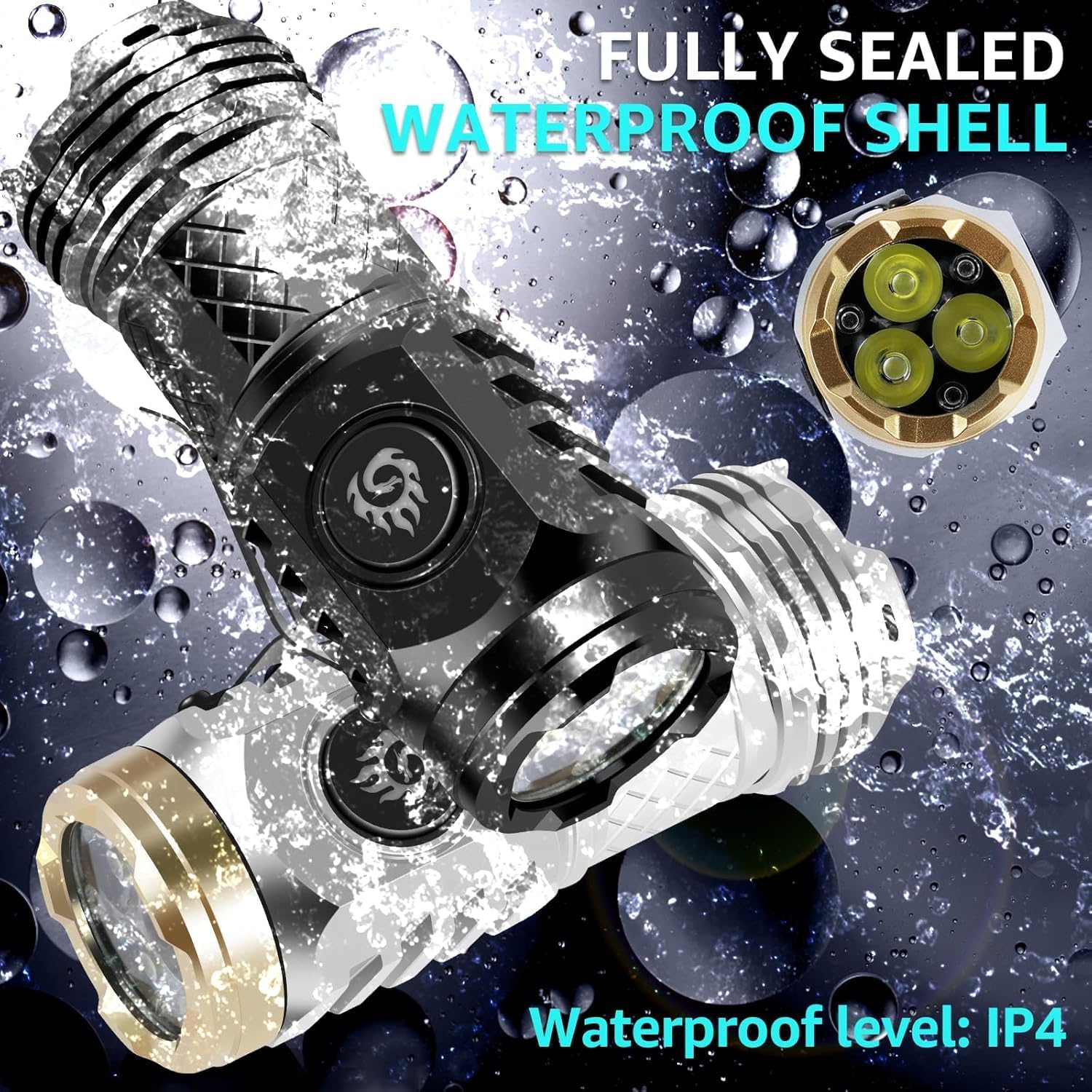 ✨Three-Eyed Monster Mini Flashlight 🔦🧰— Ultra-Bright Rechargeable LED Torch | Compact, Long-Range & Water-Resistant - Image 3
