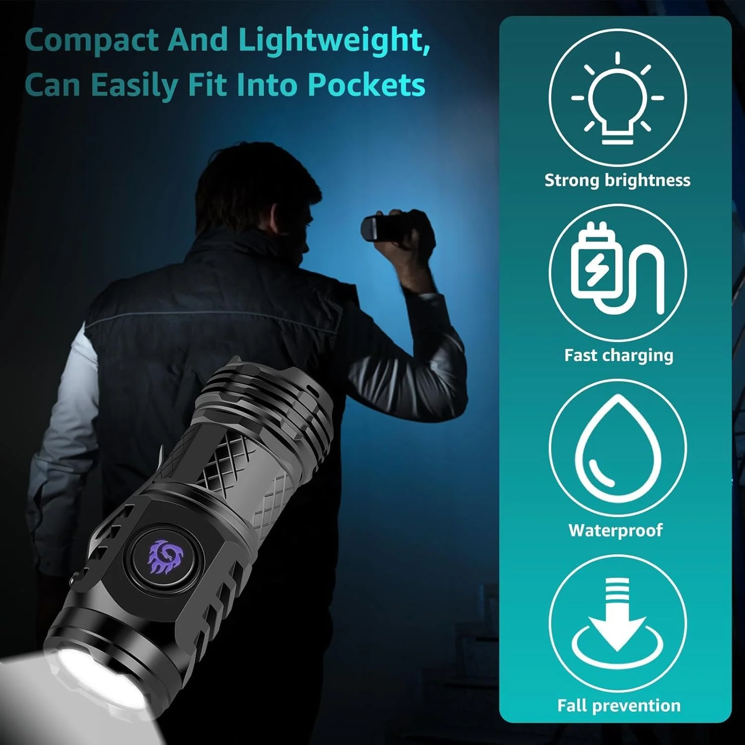✨Three-Eyed Monster Mini Flashlight 🔦🧰— Ultra-Bright Rechargeable LED Torch | Compact, Long-Range & Water-Resistant - Image 7