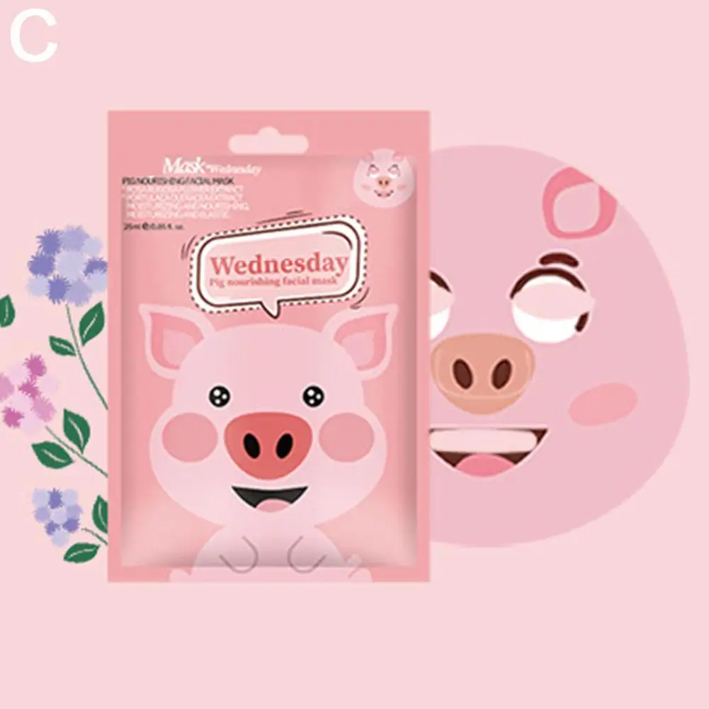 Cute Cartoon Facial Mask Moisturizing Hydrating Mask Deep Moisturizing Tender Skin Mask Dog Panda Pig Animal Mask Skin Care - Image 7