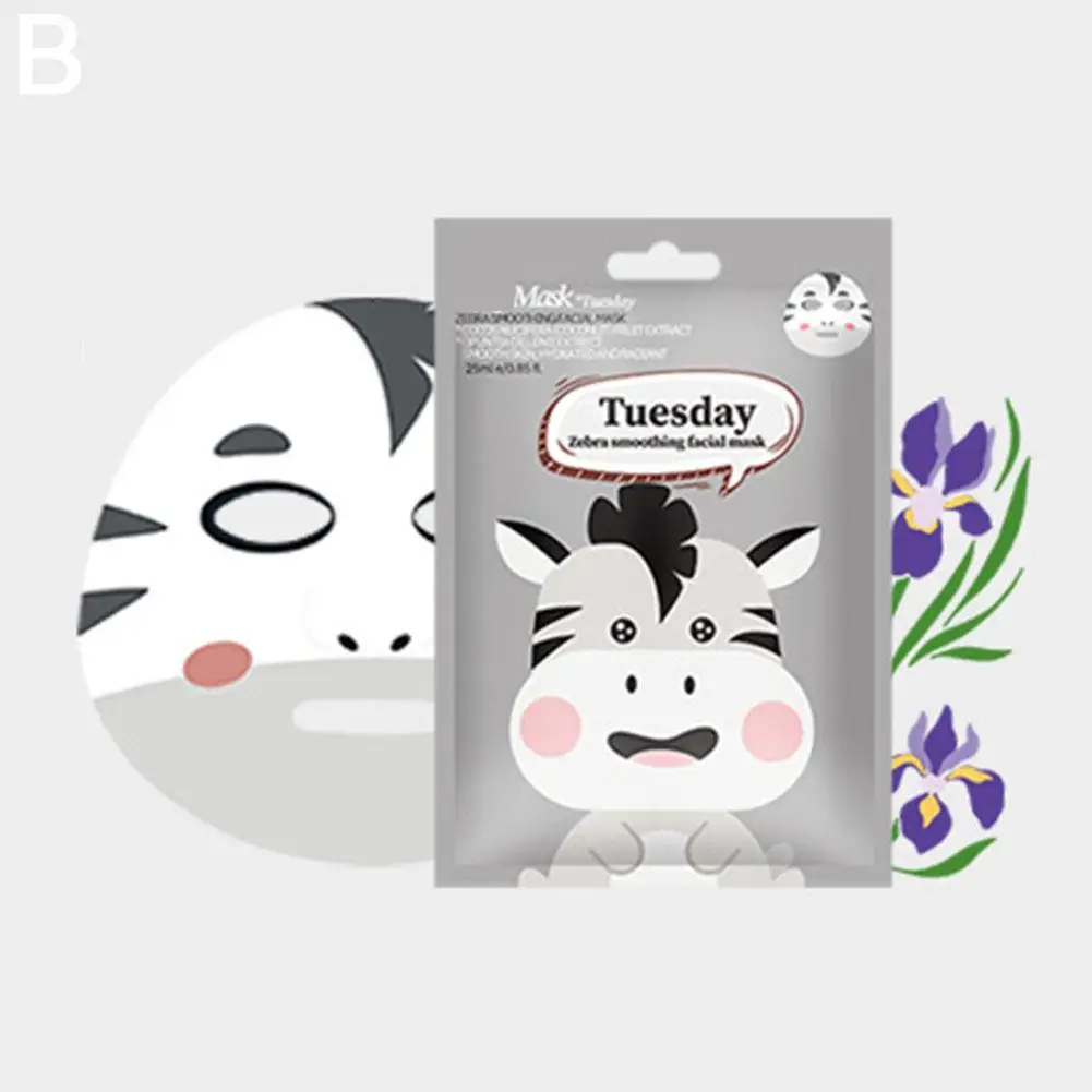 Cute Cartoon Facial Mask Moisturizing Hydrating Mask Deep Moisturizing Tender Skin Mask Dog Panda Pig Animal Mask Skin Care - Image 8