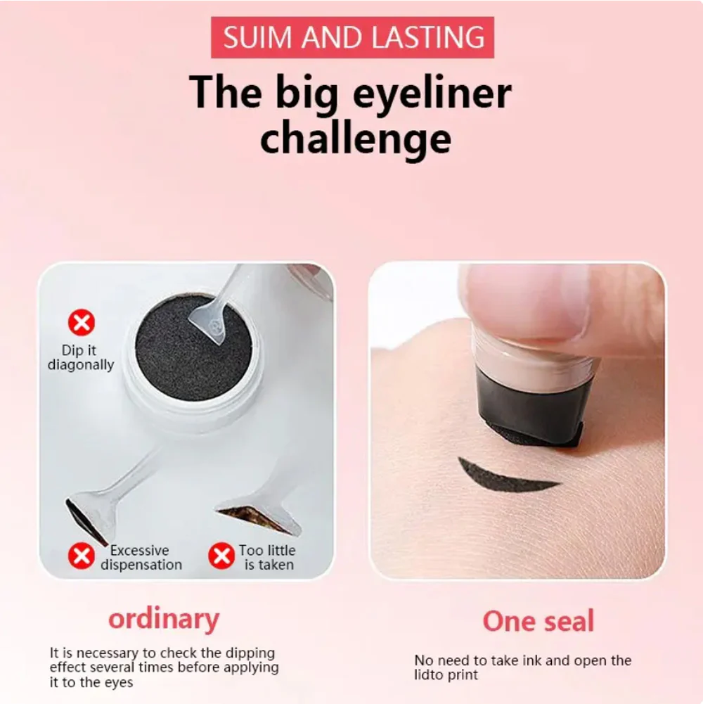 🔥Last Day Promotion 70% OFF🎉Celsiora® Dual-Head Eyeliner Stamp Pen - Quick-Dry, Smudge-Proof - Image 3