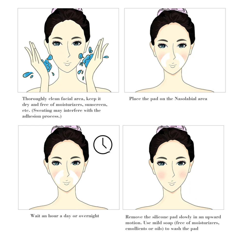Facial Wrinkle Remover Pad Reusable Medical Grade Silicone Nasolabial Folds Anti-aging Mask Prevent Wrinkle Skin Lifting Patches - Image 4