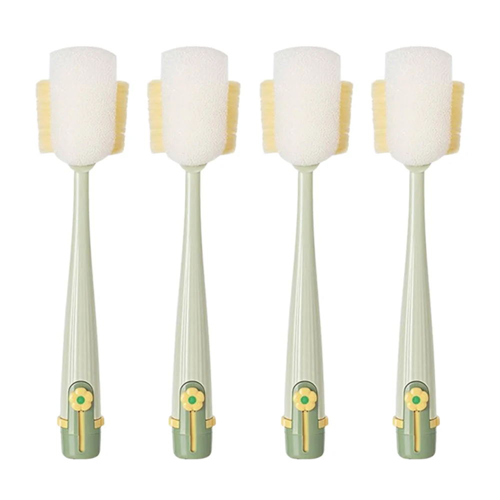 🧽🫧Multifunktionale 5-in-1 Flaschenbürste – Ideal zur Reinigung von Becherdeckeln & für Küchenarbeiten im Haushalt - Image 3
