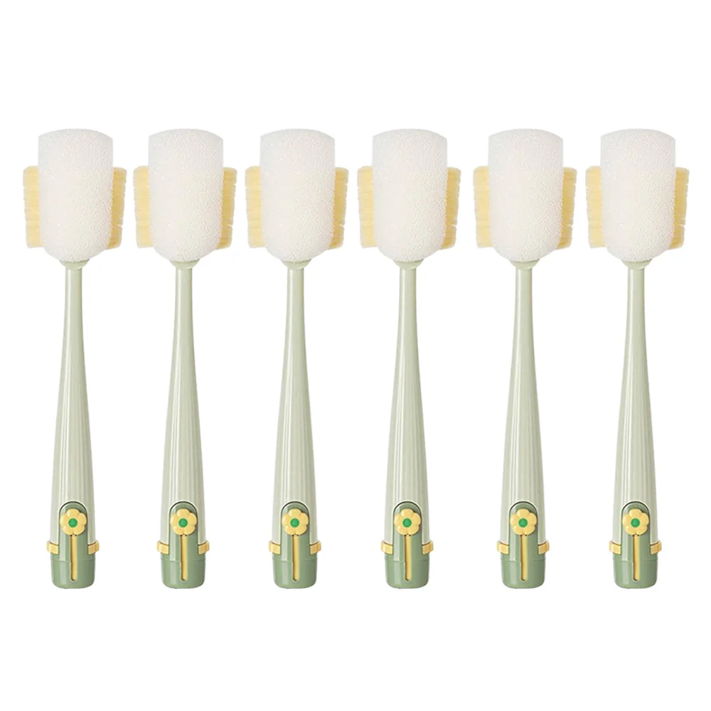 🧽🫧Multifunktionale 5-in-1 Flaschenbürste – Ideal zur Reinigung von Becherdeckeln & für Küchenarbeiten im Haushalt - Image 4