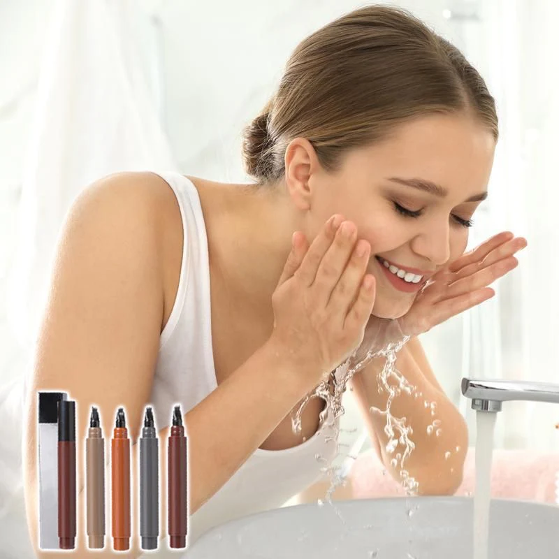 🌸✨4-Tip Microblade Pen for Brows & Beards – Waterproof, Smudge-Proof & Natural Look - Image 10