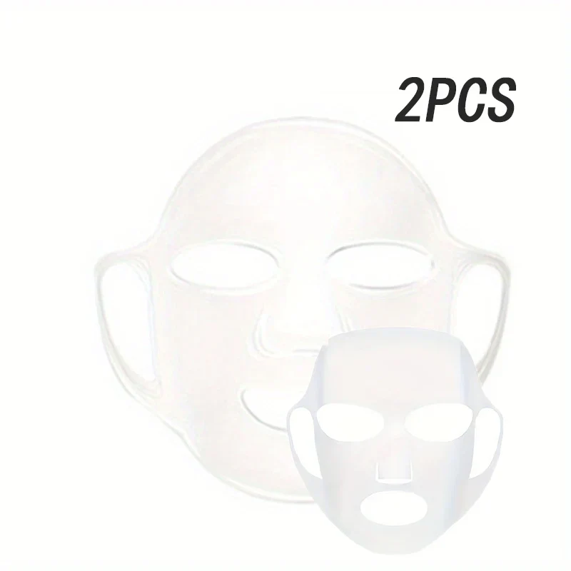 Silicone mask cover, ear-mounted fixed mask to moisturize and absorb essence, reusable facial care tool - Image 8