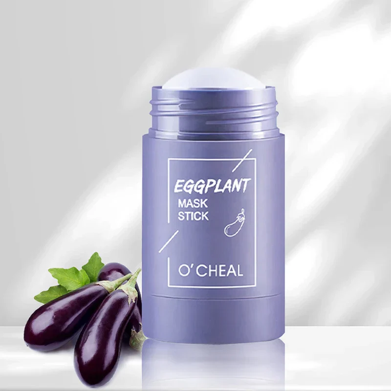 Solid facial mask Stick Green Tea Honey Peach Cleaning Pore Moisturizing Long Charcoal Eggplant Mud Film - Image 8