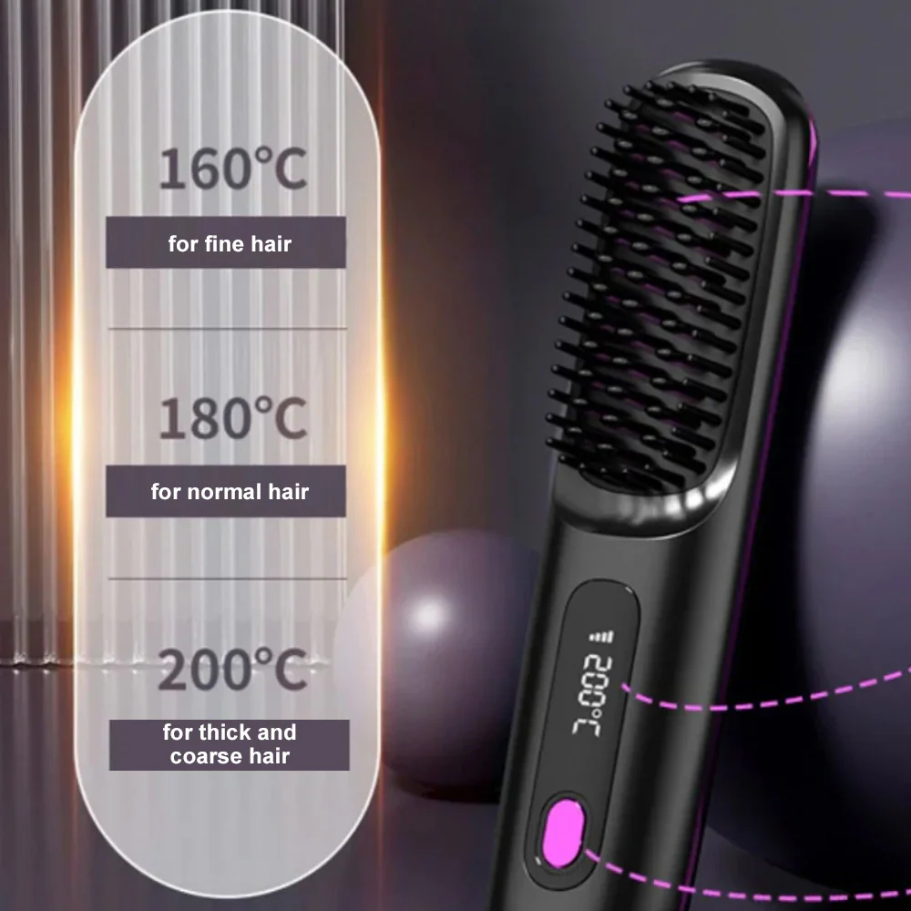 💛⚡🪮The First Smart Styling Brush for Short Hair – Precise, Safe & Effortless - Image 5