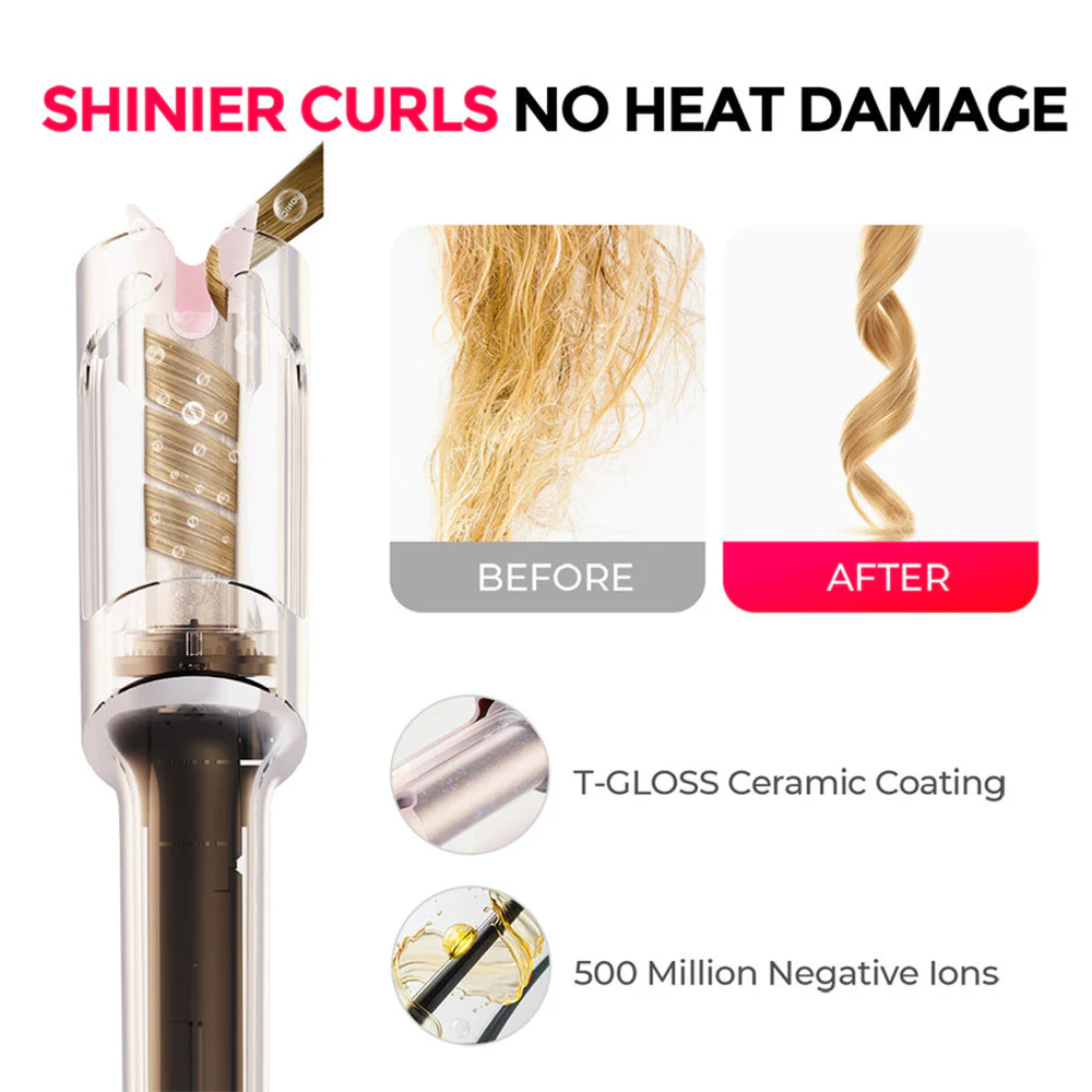 ⏰👩🏻‍🦱Automatic curling iron with four temperature settings - Image 3