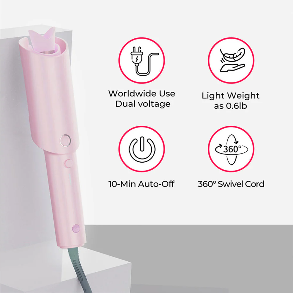⏰👩🏻‍🦱Automatic curling iron with four temperature settings - Image 7
