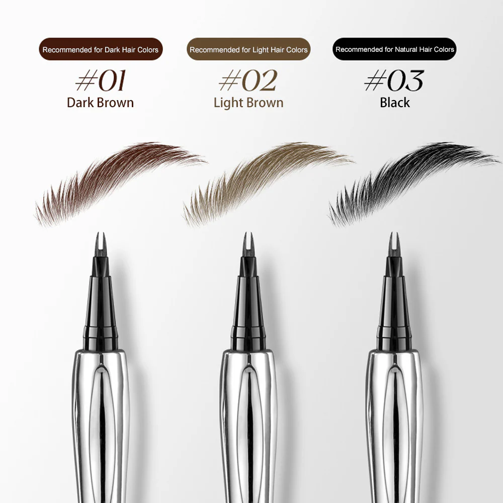 ✨🪶Waterproof Ultra-Fine 2-Tip Fork Eyebrow Pen👁️ – Natural Hair-Like Strokes, Smudge-Proof & Long-Lasting - Image 5
