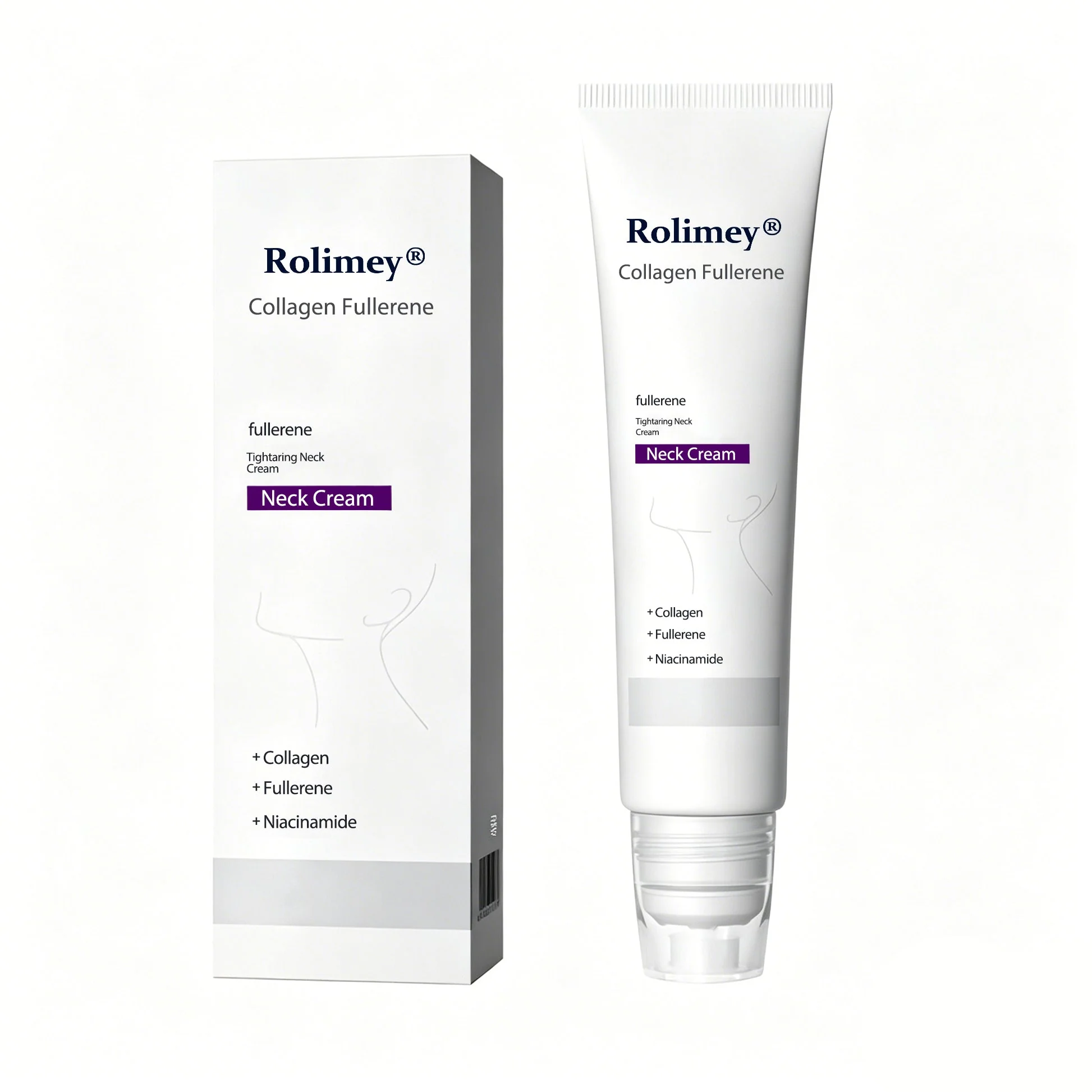 🪄Rolimey® Neck Firming Roller Cream | Collagen & Hyaluronic Acid Anti-Ageing Cream for Wrinkles, Sagging Skin & Double Chin
