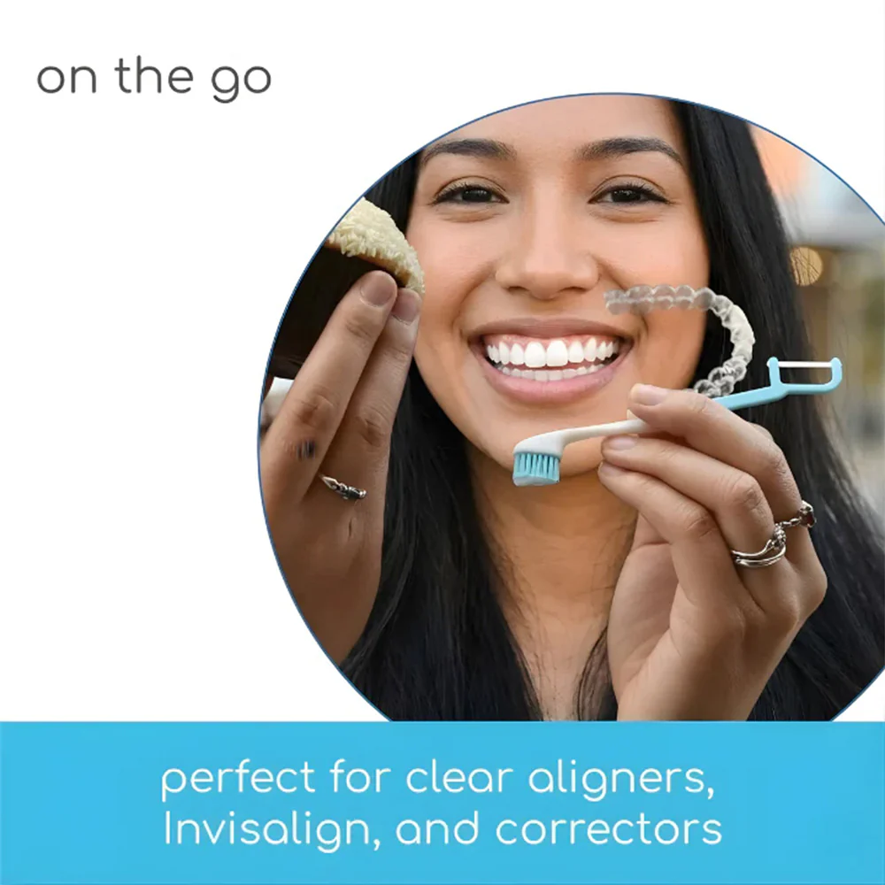 🦷🪥Instant Fresh Mini Toothbrush & Floss – No Water, No Awkward Breath - Image 2