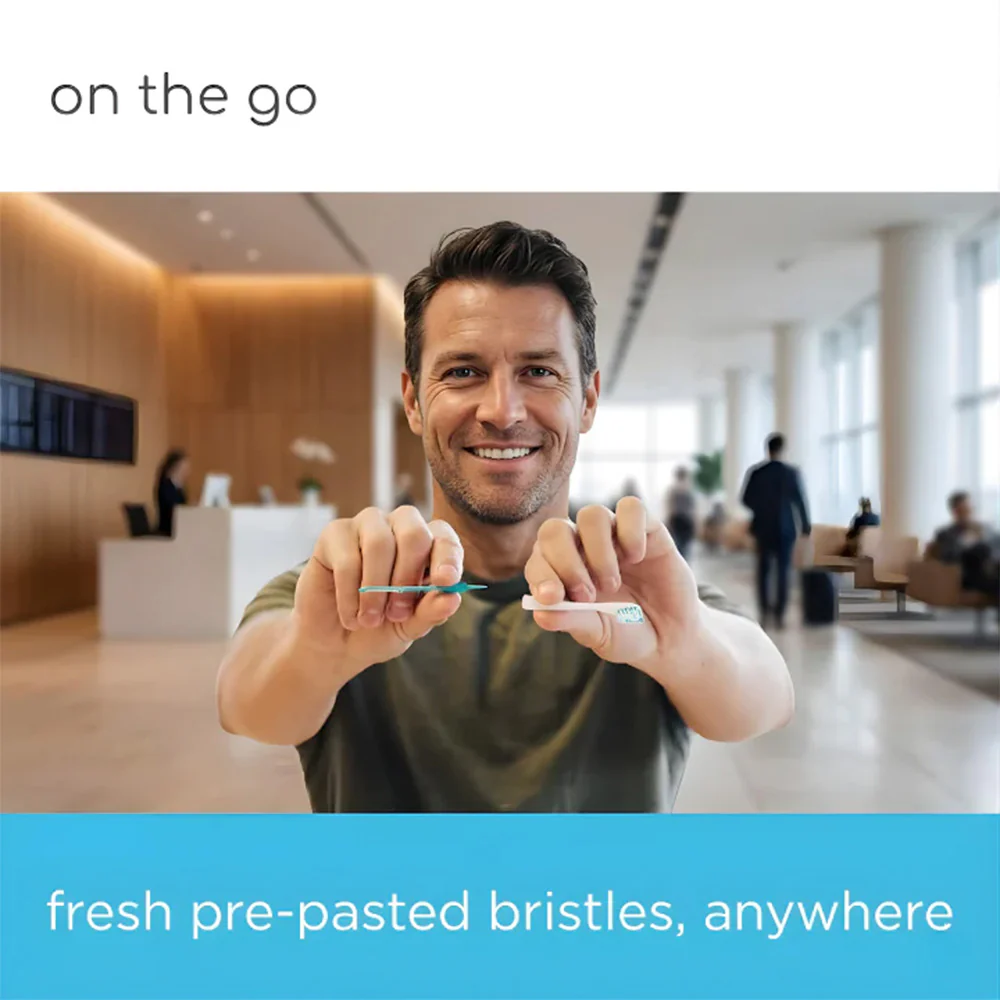 🦷🪥Instant Fresh Mini Toothbrush & Floss – No Water, No Awkward Breath - Image 3